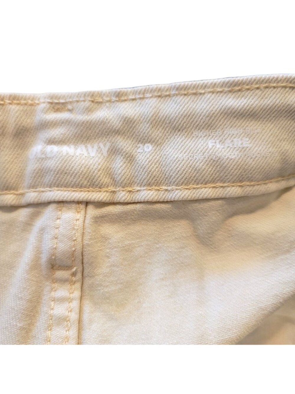 Old Navy Jeans Womans High Rise Flare Leg Bone Color Size 20 NWT JJ3093 - Picture 4 of 10